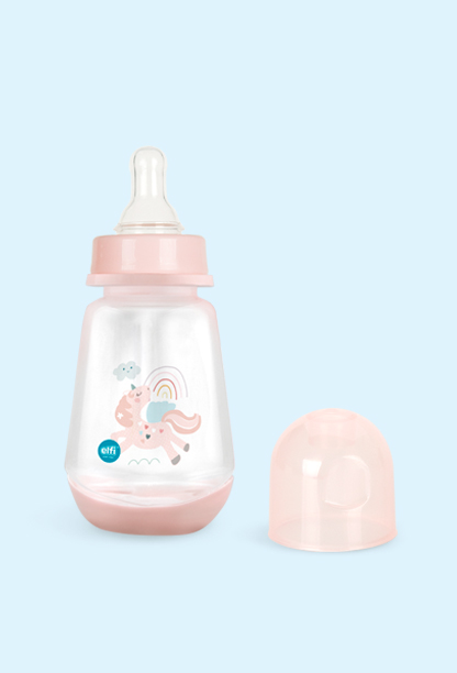 ELFI Plastična flašica sa poklopcem – super clear FANTASY, 150 ml Jednorog